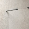 Parete doccia walkin 70 cm con profilo nero opaco | KW-100B kamalu - 5