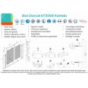 Box doccia un lato 140cm vetro satinato anticalcare KF5000 kamalu - 3