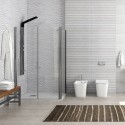 Box doccia 80x80 angolare apertura saloon KS2800-SSN kamalu - 7