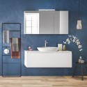 Mobile 120cm bagno installazione sospesa con cassetto ammortizzato SP-120B kamalu - 4