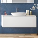 Mobile 120cm bagno installazione sospesa con cassetto ammortizzato SP-120B kamalu - 1
