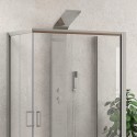 Box doccia 3 lati 70x70x70 altezza 180 cristallo trasparente K410 kamalu - 4