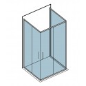 Box doccia tre lati 70x100x70 doppio scorrevole anticalcare altezza 190 KF1000 kamalu - 7