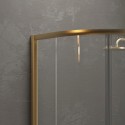 Box doccia semicircolare 80x80 finitura oro opaca KE-2000R kamalu - 4