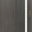 Box doccia semicircolare 80x80 finitura oro opaca KE-2000R kamalu - 5