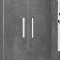 Box doccia semicircolare 80x80 finitura bianca opaca KE-2000B kamalu - 5