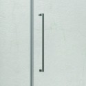 Box doccia 80x80 anta battente vetro anticalcare 8mm altezza 200cm KT5000 kamalu - 6