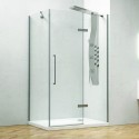 Box doccia 80x80 anta battente vetro anticalcare 8mm altezza 200cm KT5000 kamalu - 2