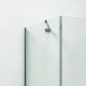 Box doccia 80x80 anta battente vetro anticalcare 8mm altezza 200cm KT5000 kamalu - 5