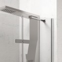 Porta doccia battente 180 cm con 2 laterali fissi | KT6000 kamalu - 3
