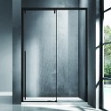 Porta doccia 150cm scorrevole con profilo nero vetro 8mm | KSA4000N kamalu - 2
