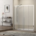 Nicchia doccia 170 cm doppio scorrevole vetro 8mm altezza 200h | KEL6000 kamalu - 7