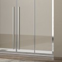 Nicchia doccia 190 cm doppio scorrevole vetro 8mm altezza 200h | KEL6000 kamalu - 4