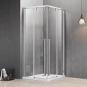 Box doccia 80x80 apertura doppio scorrevole vetro 8mm | KSA1000 kamalu - 2