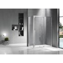 Box doccia 80x120 scorrevole e lato fisso vetro 8mm altezza h200 | KSA5000 kamalu - 6