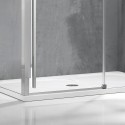 Box doccia 80x120 scorrevole e lato fisso vetro 8mm altezza h200 | KSA5000 kamalu - 4