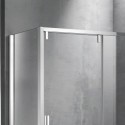 Box doccia 80x120 scorrevole e lato fisso vetro 8mm altezza h200 | KSA5000 kamalu - 5