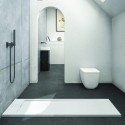 Piatto doccia in resina 80x160 effetto pietra | KR1000 kamalu - 2