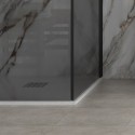 Box doccia 80x80 doppio battente vetro fumé altezza 200h | KS2800AF kamalu - 6