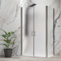 Box doccia 90x120 apertura saloon vetro satinato altezza 200h | KS2800AS kamalu - 1