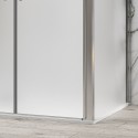 Box doccia 90x120 apertura saloon vetro satinato altezza 200h | KS2800AS kamalu - 6
