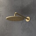Set doccia a parete finitura oro spazzolato soffione, doccetta, miscelatore | KAM-ARTE ORO - 5