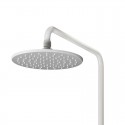 Colonna doccia con miscelatore finitura bianca e dettagli bronzo | KAM-KANDA BIANCO-BR kamalu - 6