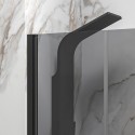 Porta doccia saloon 90-95 cm vetro fumé | KSAL2800AN kamalu - 4