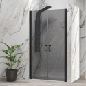 Porta doccia saloon 115-120 cm vetro fumé | KSAL2800AN kamalu - 2