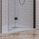 Porta doccia a libro 60 cm colore nero altezza 200h | KAM-KS700N kamalu - 6
