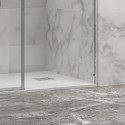 Porta doccia 130 cm scorrevole vetro 6 mm altezza 200h | KLA4000C kamalu - 4