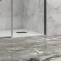 Porta doccia 120 cm colore nero vetro 6 mm altezza 200h | KLA4000N kamalu - 6