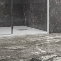 Porta doccia 120 cm colore bianco vetro 6 mm altezza 200h | KLA4000B kamalu - 6