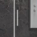 Porta doccia 130 cm colore bianco vetro 6 mm altezza 200h | KLA4000B kamalu - 4
