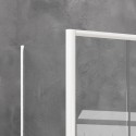 Box doccia 70x160 colore bianco opaco doppio scorrevole | KE-6000B kamalu - 5