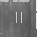 Box doccia 90x180 colore bianco opaco doppio scorrevole | KE-6000B kamalu - 6