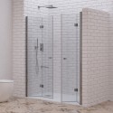 Porta doccia a doppio soffietto 110-113 cm | KAM-KS700DC kamalu - 1