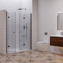 Porta doccia a doppio soffietto 110-113 cm | KAM-KS700DC kamalu - 2