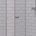 Box doccia 80x80 cm apertura soffietto e lato fisso | KS7000 kamalu - 7