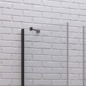 Box doccia 80x80 apertura soffietto e lato fisso colore nero | KS7000N kamalu - 5
