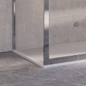 Box doccia 100x80 guide in acciaio vetro spessore 8mm KI4000S kamalu - 3