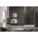 Porta doccia 160 cm battente e 2 fissi oro spazzolato | KT6000G kamalu - 4