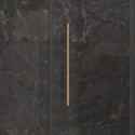 Porta doccia 165cm battente e 2 fissi oro rosa spazzolato | KT6000RG kamalu - 7