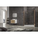Porta doccia 170cm battente e 2 fissi oro rosa spazzolato | KT6000RG kamalu - 4