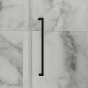 Porta doccia 145cm battente e 2 fissi colore nero | KT6000N kamalu - 6