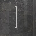 Porta doccia 155cm battente e 2 fissi colore bianco | KT6000B kamalu - 7