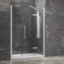 Porta doccia 160cm battente e 2 fissi colore bianco | KT6000B kamalu - 2