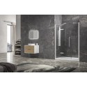 Porta doccia 165cm battente e 2 fissi colore bianco | KT6000B kamalu - 4