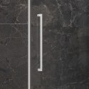 Porta doccia 140cm battente e fisso colore bianco | KT4000B kamalu - 7