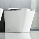Sanitari salvaspazio rimless bianco opaco con sedile soft-close | LITOS-TFSO kamalu - 2
